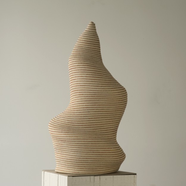 Bertrand Alberge - plasticien - sculpture de coton - "Contorsion"