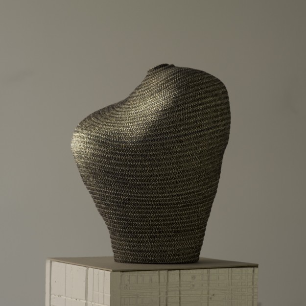 Bertrand Alberge - plasticien - sculpture de coton - "Paternité sombre"